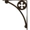 Ekena Millwork Crawley Wrought Iron Bracket, (Single center brace), Antiqued Pale Gold 1 1/2"W x 12"D x 15"H BKTM01X12X15SCRAPG - alternate 5